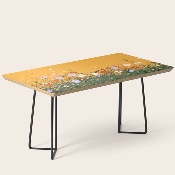 Meadow in summer yellow  Coffee Table Gallery Image 1