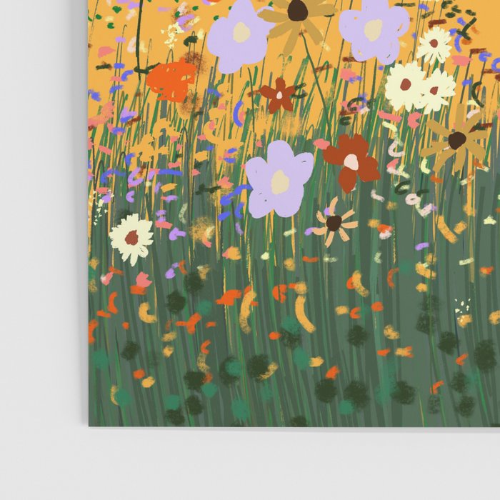 Meadow in summer yellow  Poster Gallery Image 3
