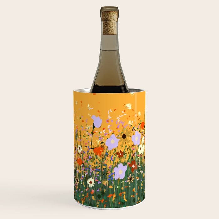 Meadow in summer yellow  Wine Chiller Gallery Image 2