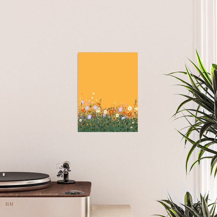 Meadow in summer yellow  Poster Gallery Image 2