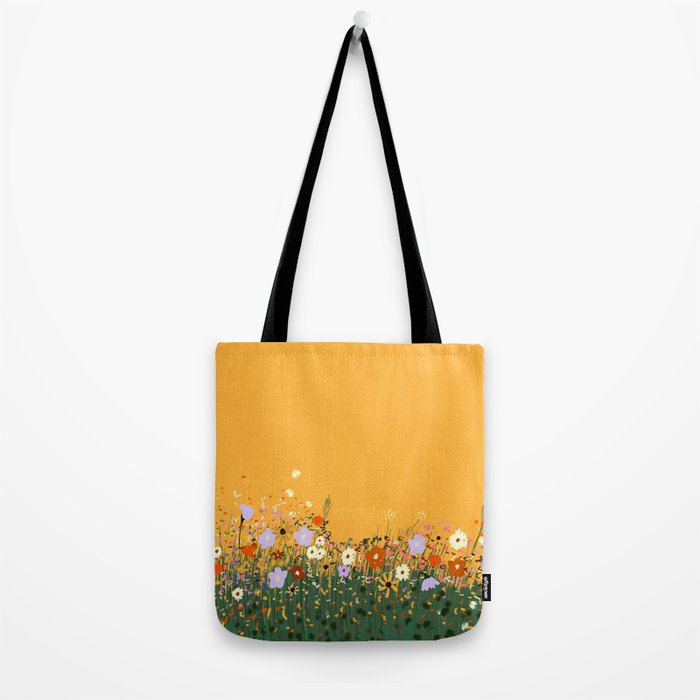 Meadow in summer yellow  Tote Bag Gallery Image 2