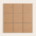 Cozy Linen Effect in Amberlight Cream Wood Wall Art Gallery Image 1