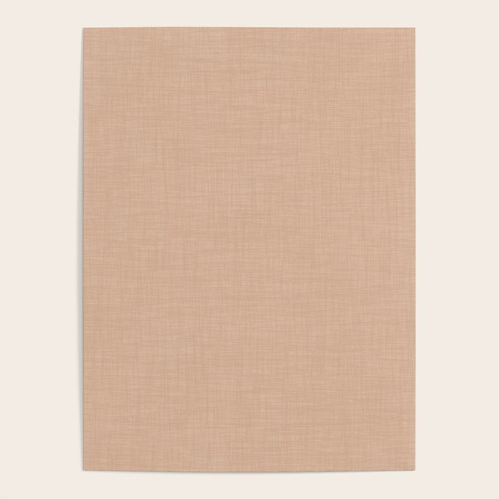 Cozy Linen Effect in Amberlight Cream Poster Gallery Image 4