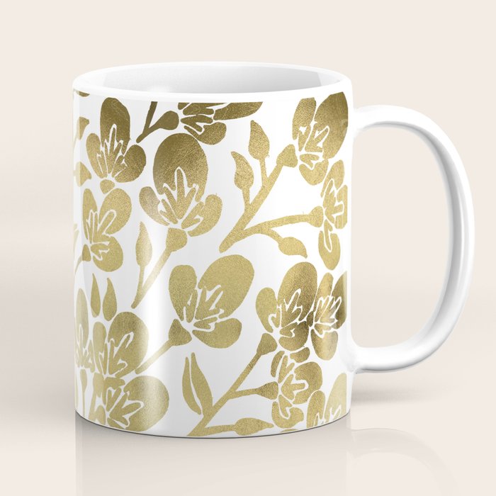 Cherry Blossoms - Gold Palette Coffee Mug Gallery Image 1