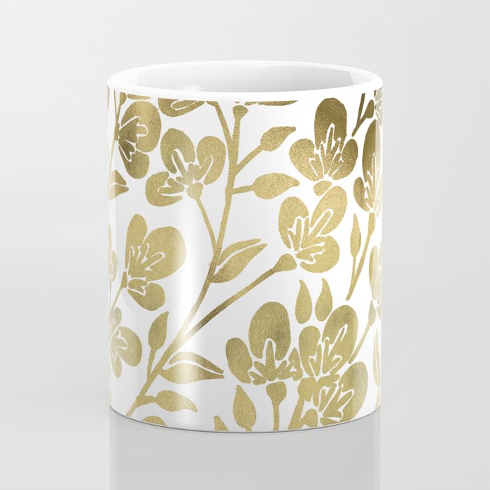 Cherry Blossoms - Gold Palette Coffee Mug Gallery Image 4