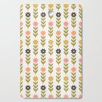 Hand-drawn Wildflowers -  Pink & Gold Cutting Board Gallery Image 1