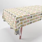 Hand-drawn Wildflowers -  Pink & Gold Tablecloth Gallery Image 1