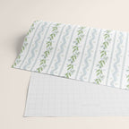 Soft Blue Green Emma Stripe Wrapping Paper Gallery Image 2