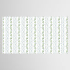 Soft Blue Green Emma Stripe Tablecloth Gallery Image 2