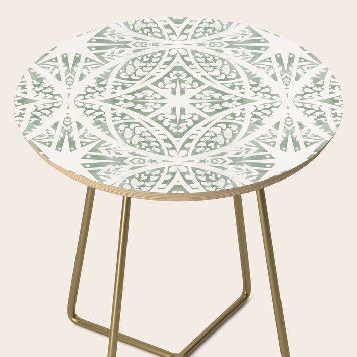 Green Nature Fantasy Tiles B Side Table Gallery Image 2