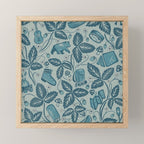 Summer Camping - blue Mini Art Print Gallery Image 1