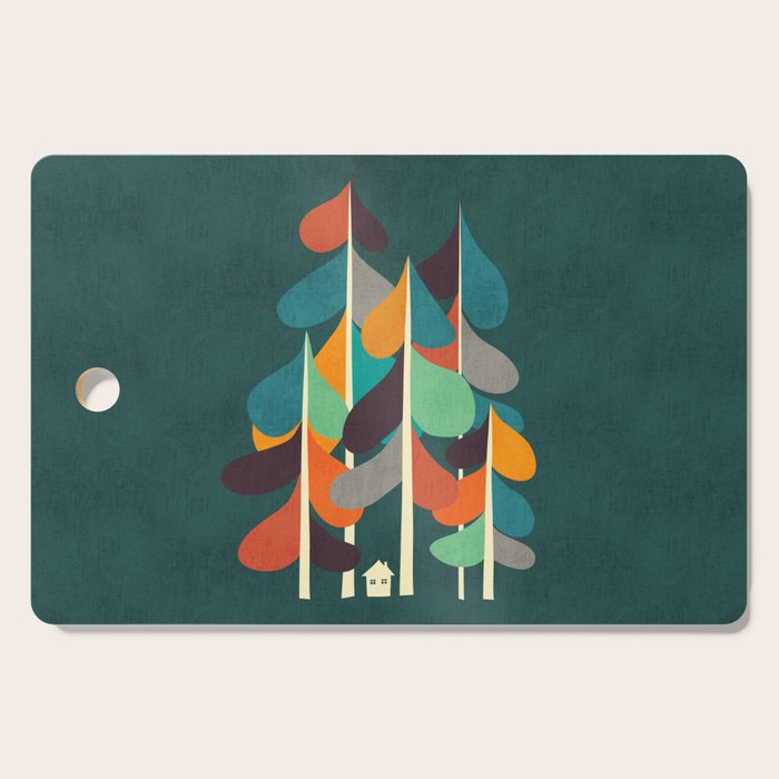 Cabin in the woods Cutting Board Gallery Image 1