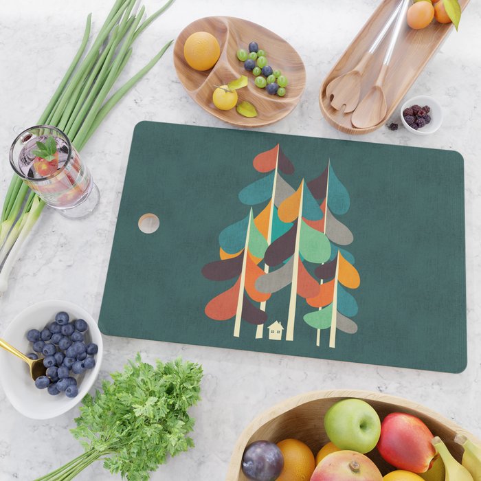 Cabin in the woods Cutting Board Gallery Image 2