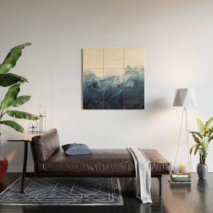 Indigo Depths No. 2 Wood Wall Art Gallery Image 2