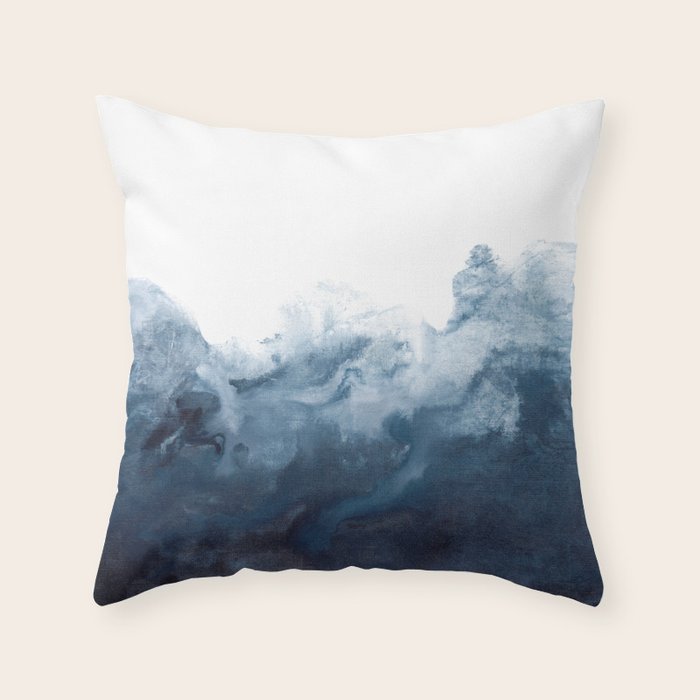 Indigo Depths No. 2 Throw Pillow Gallery Image 6