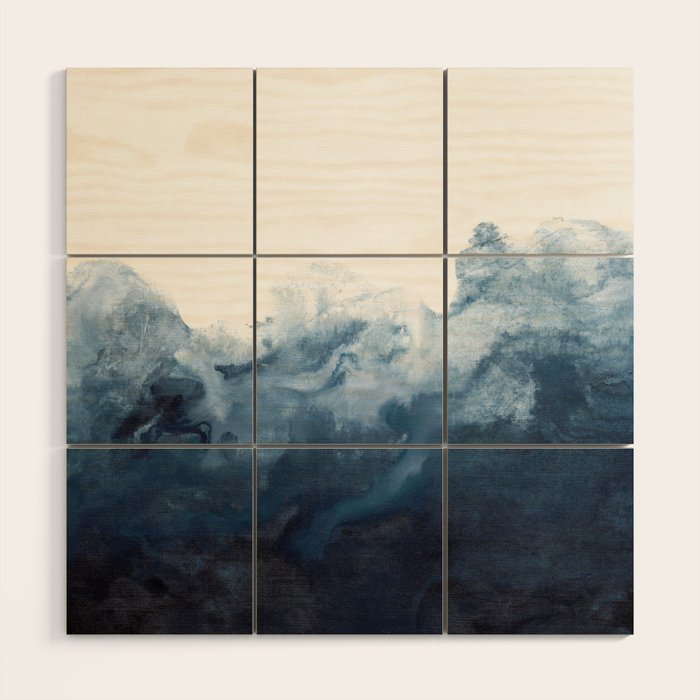 Indigo Depths No. 2 Wood Wall Art Gallery Image 1