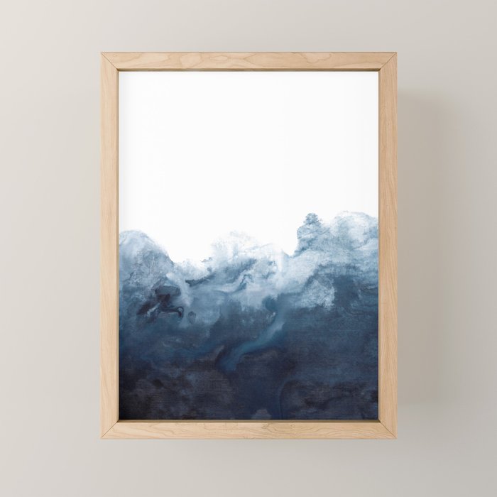 Indigo Depths No. 2 Mini Art Print Gallery Image 1