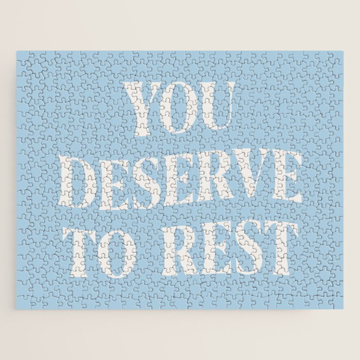 You Deserve To Rest Baby Blue Jigsaw Puzzle Gallery Image 1