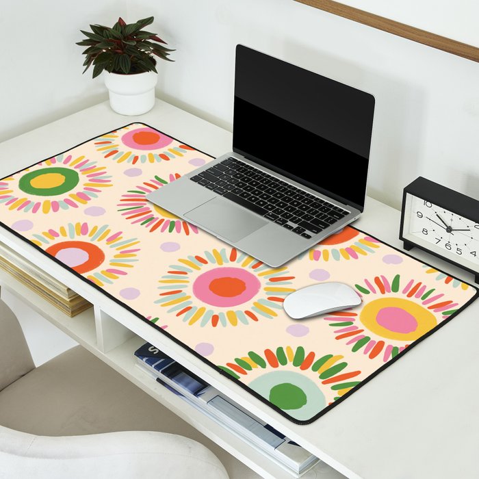 Sunny pattern Desk Mat Gallery Image 2