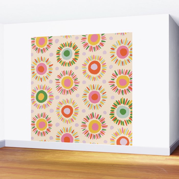 Sunny pattern Wall Mural Gallery Image 2