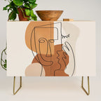 Abstract Clay Faces I Credenza Gallery Image 1