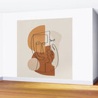 Abstract Clay Faces I Wall Mural Gallery Image 2