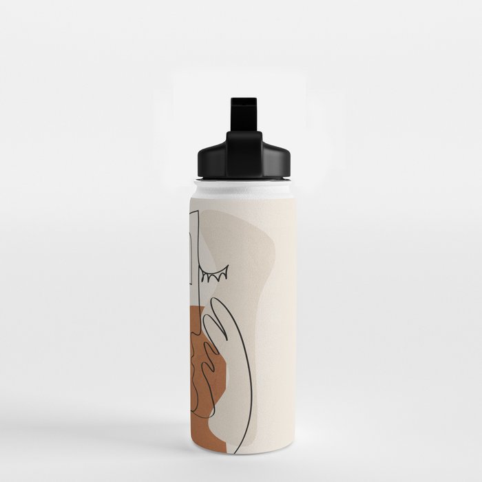 Abstract Clay Faces I Water Bottle Gallery Image 2