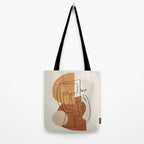 Abstract Clay Faces I Tote Bag Gallery Image 2