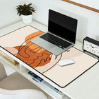 Abstract Clay Faces I Desk Mat Gallery Image 2