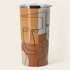 Abstract Clay Faces I Travel Mug Gallery Image 1