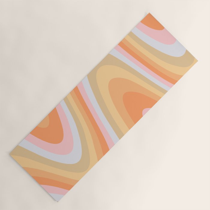 Wavy 70s Art Yoga Mat Gallery Image 1