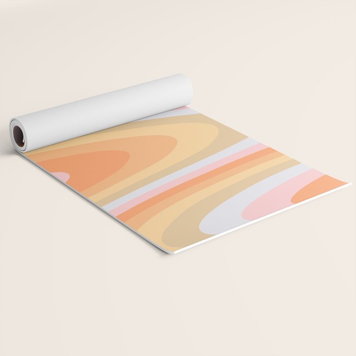 Wavy 70s Art Yoga Mat Gallery Image 2