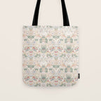 William Morris Vintage Strawberry Thief Soft Cream Pattern Tote Bag Gallery Image 1