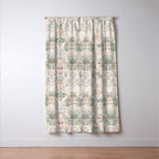 William Morris Vintage Strawberry Thief Soft Cream Pattern Window Curtain Gallery Image 3