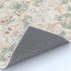 William Morris Vintage Strawberry Thief Soft Cream Pattern Rug Gallery Image 4