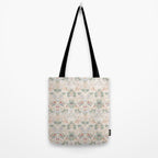 William Morris Vintage Strawberry Thief Soft Cream Pattern Tote Bag Gallery Image 2
