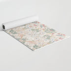 William Morris Vintage Strawberry Thief Soft Cream Pattern Yoga Mat Gallery Image 2
