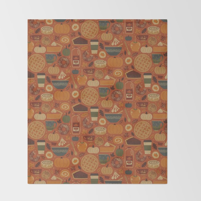 Pumpkin Spice Throw Blanket Gallery Image 2