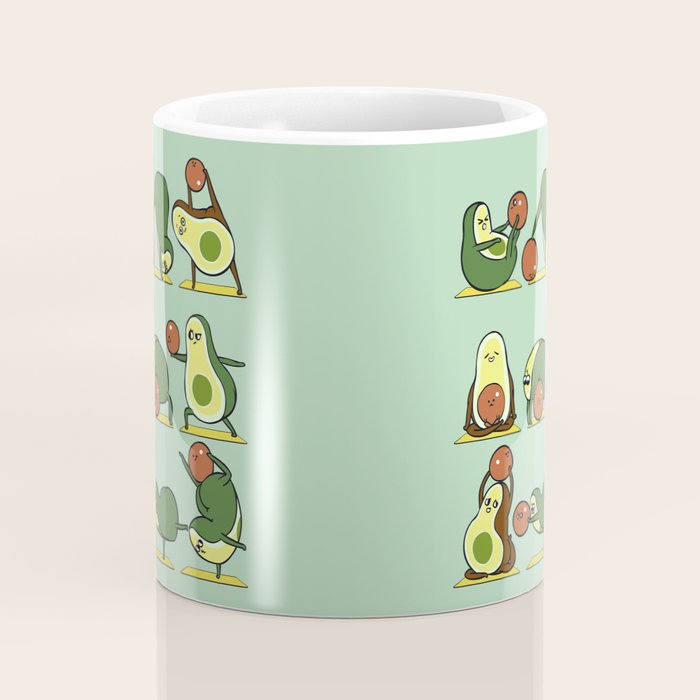 Avocado Yoga With The Seed Coffee Mug Gallery Image 4