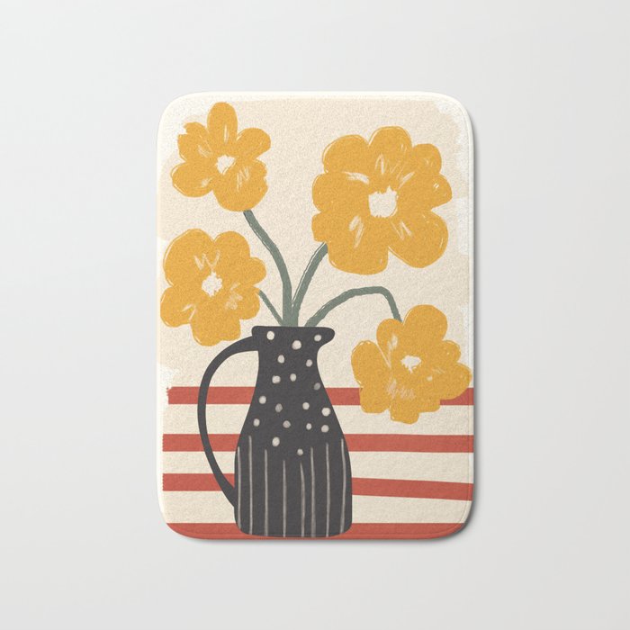 Modern Botanicals No 7 Bath Mat Gallery Image 1