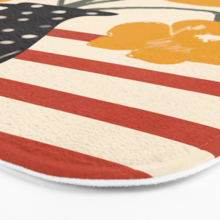 Modern Botanicals No 7 Bath Mat Gallery Image 3