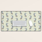 Whimsical Rhinoceros Desk Mat Gallery Image 1