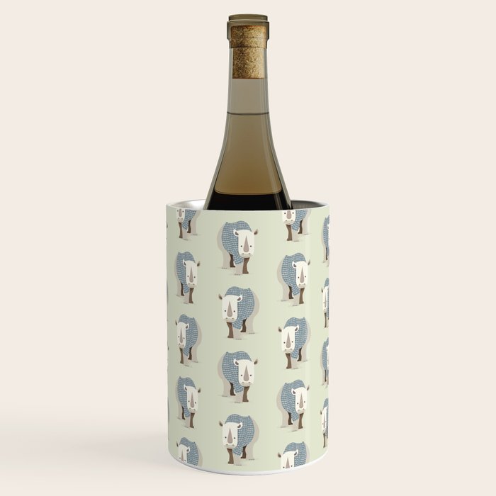 Whimsical Rhinoceros Wine Chiller Gallery Image 3