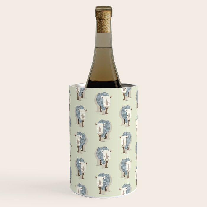 Whimsical Rhinoceros Wine Chiller Gallery Image 1