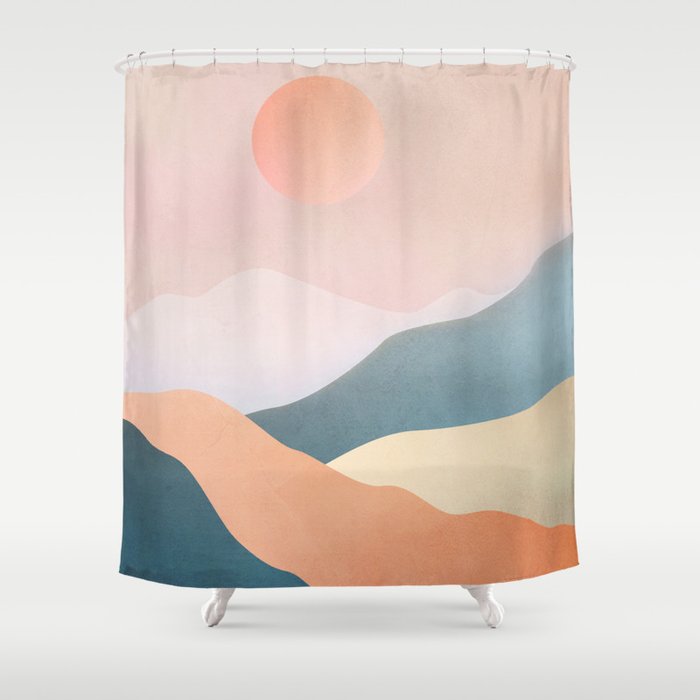 Mountain Ridge 02 Shower Curtain Gallery Image 1