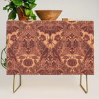 Gothic Halloween Damask - spiced pumpkin  Credenza Gallery Image 1