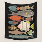 Fish Crowd No. 1 Wall Tapestry Gallery Image 4