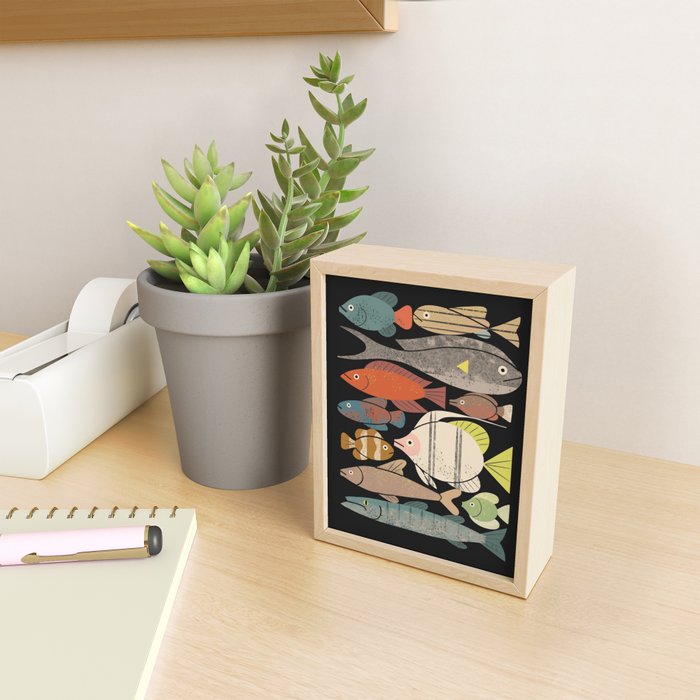 Fish Crowd No. 1 Mini Art Print Gallery Image 2