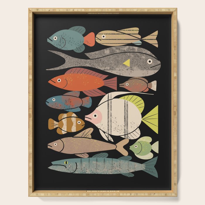 Fish Crowd No. 1 Serving Tray Gallery Image 1