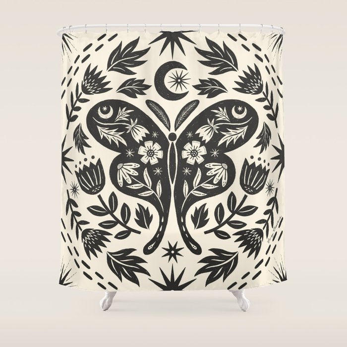 Luna Moth Shower Curtain